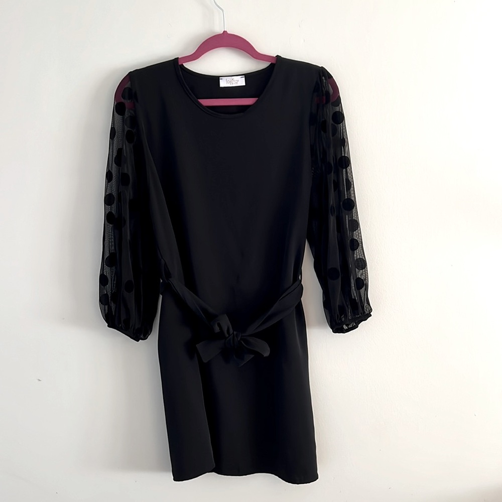 Lokita black mini dress